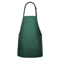 F33 Signature Hunter Green No Pocket Bib Apron w/ Neck Adjustment